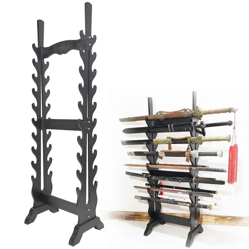 Katana Holder MultiLayered Base Sword Stand, 20Tier Black