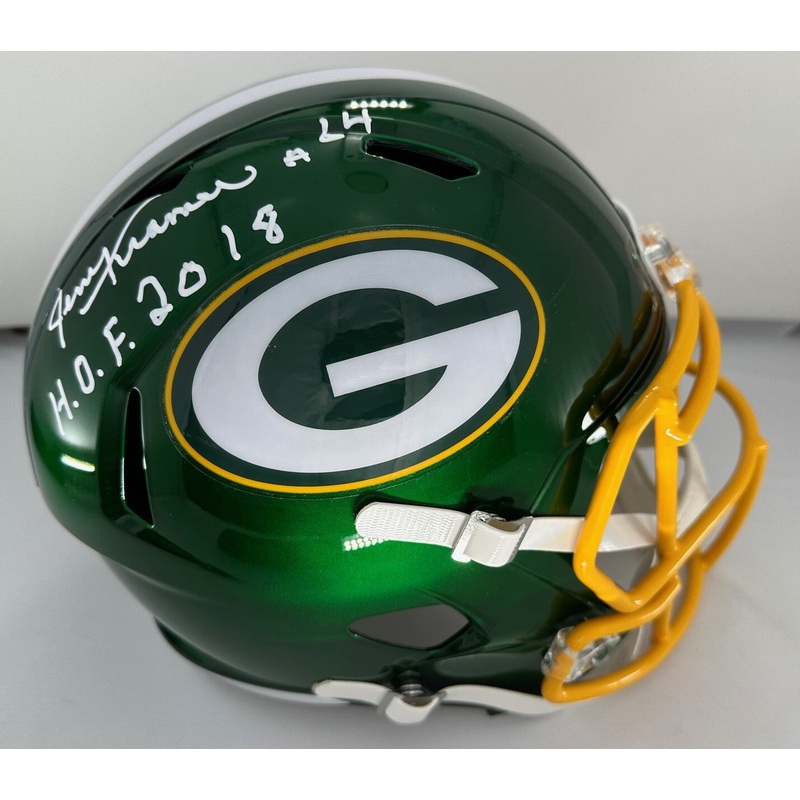 Packers JERRY KRAMER Signed Full Size FLASH Replica Helmet AUTO w/ HOF – JSA