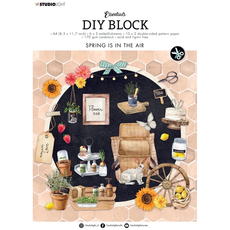 Studio Light DIY Block Spring Is In The Air Essentials 297x210x8mm 32 SH nr.39