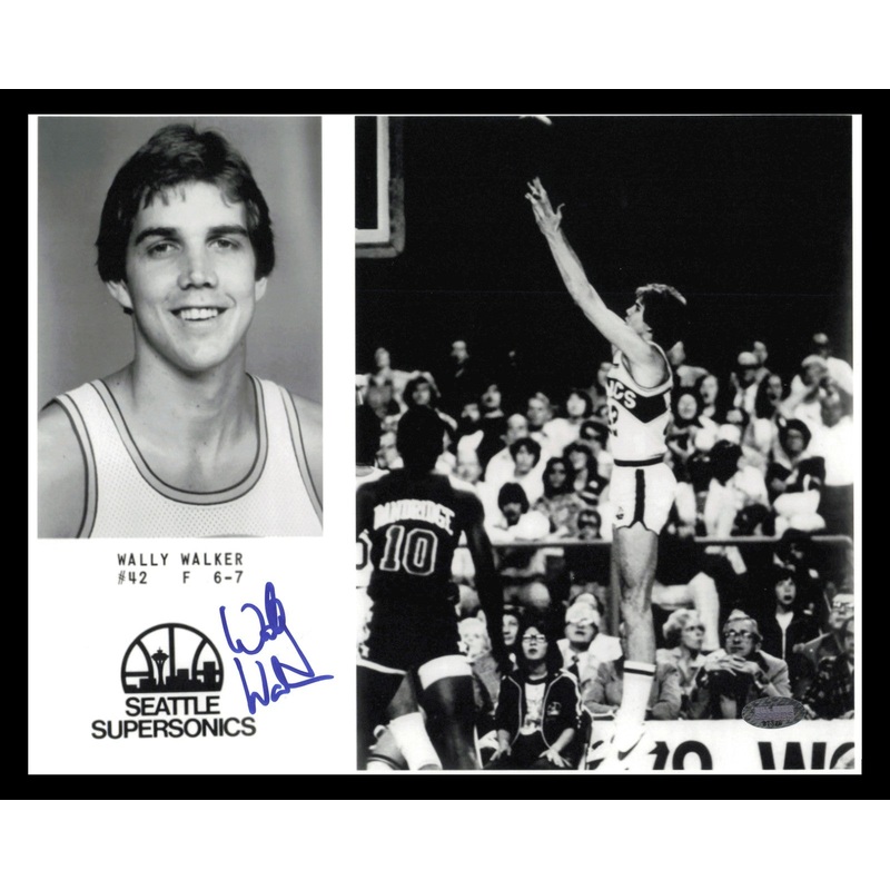 Wally Walker Autographed Signed 8×10 Photo Seattle Supersonics MCS Holo #87326