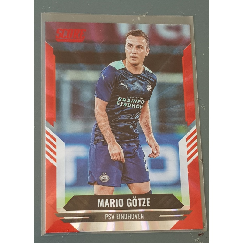 2021-22 Panini Score FIFA Mario Gtze #196 Red Laser Parallel Trading Card