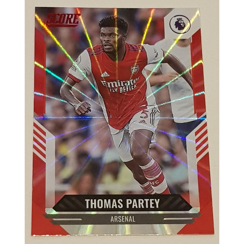 2021-22 Panini Score Premier League Thomas Partey #195 Red Laser Parallel Trading Card