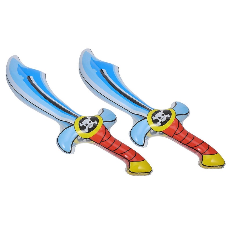 2pcs Inflatable Pirate Swords for Halloween Party Props  Fun Design for Pirate Cosplay, Themed Events & Games