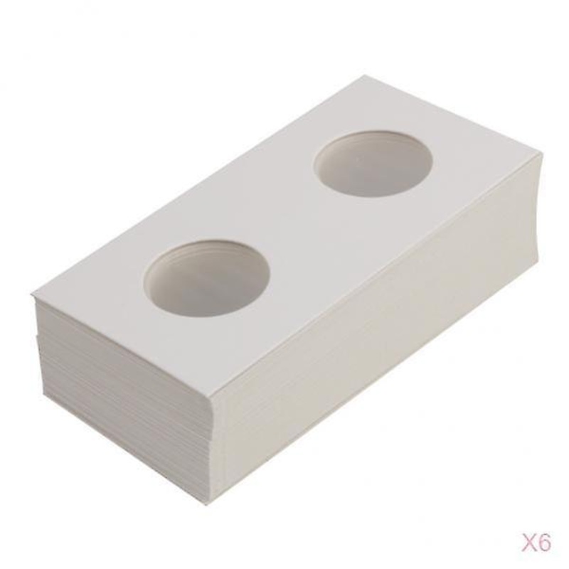 300Pcs Stamp Cardboard Coin Holders Cover Container Collection 23mm