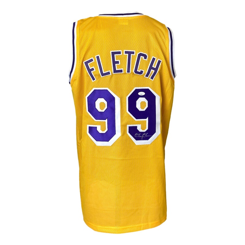 Chevy Chase Signed Los Angeles Yellow Fletch Basketball Jersey JSA