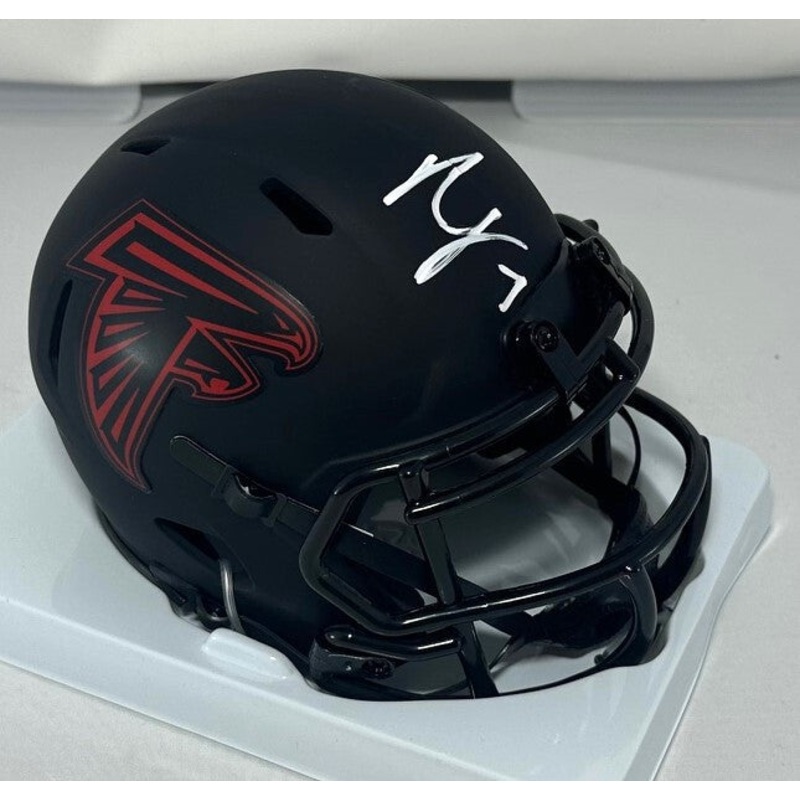 Falcons BIJAN ROBINSON Signed Riddell ECLIPSE Speed Mini Helmet AUTO – BAS