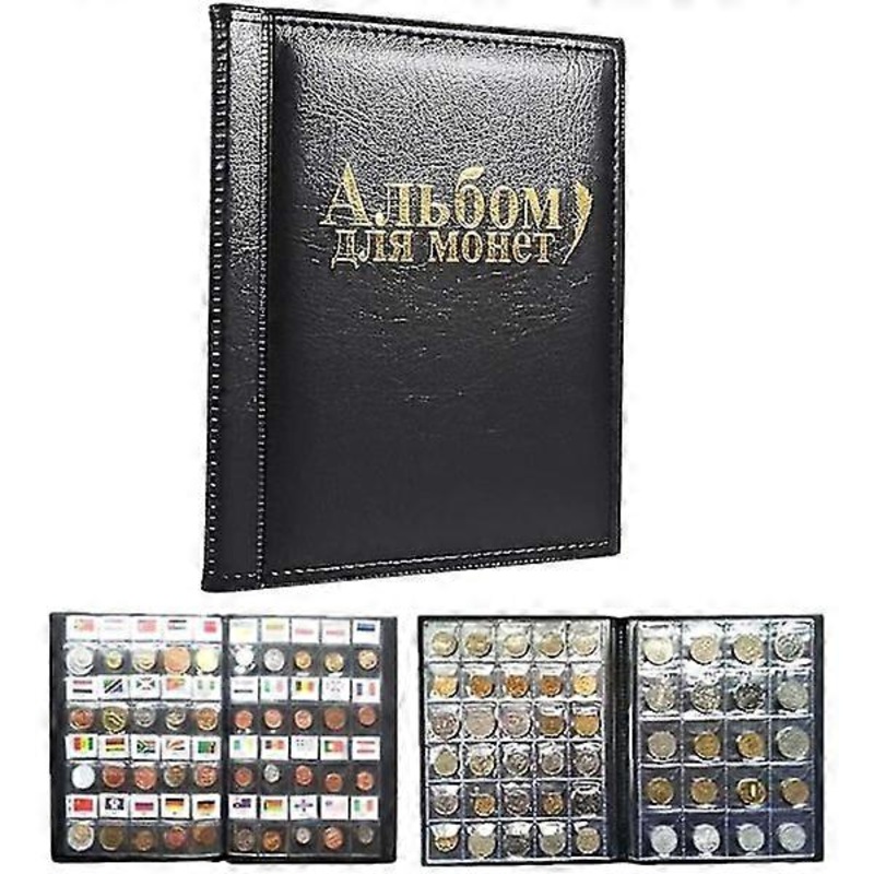 In-line memory coin collection book