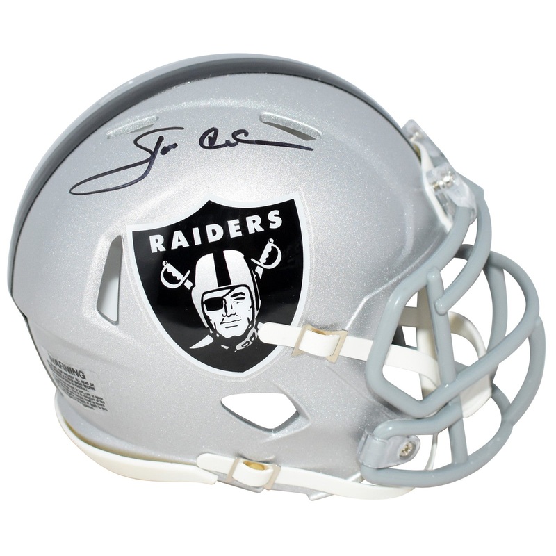 JON GRUDEN SIGNED LAS VEGAS OAKLAND RAIDERS SPEED MINI HELMET BECKETT