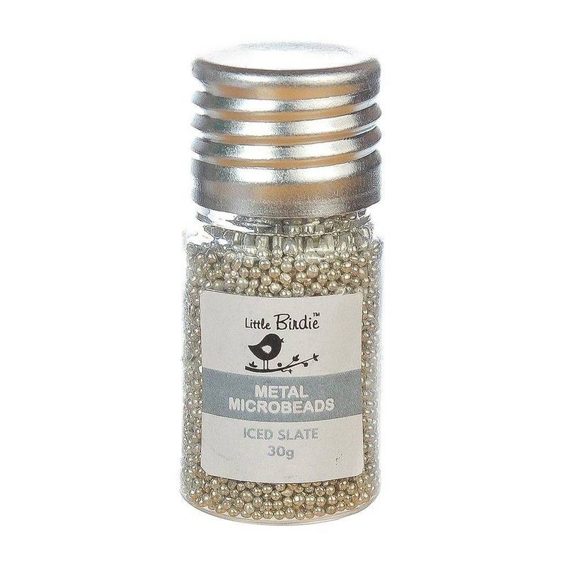 Little Birdie Metal Microbeads 30g Iced Slate