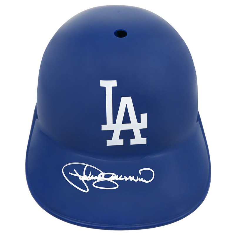 Pedro Guerrero Signed Los Angeles Dodgers Rep Souvenir Batting Helmet – SS COA