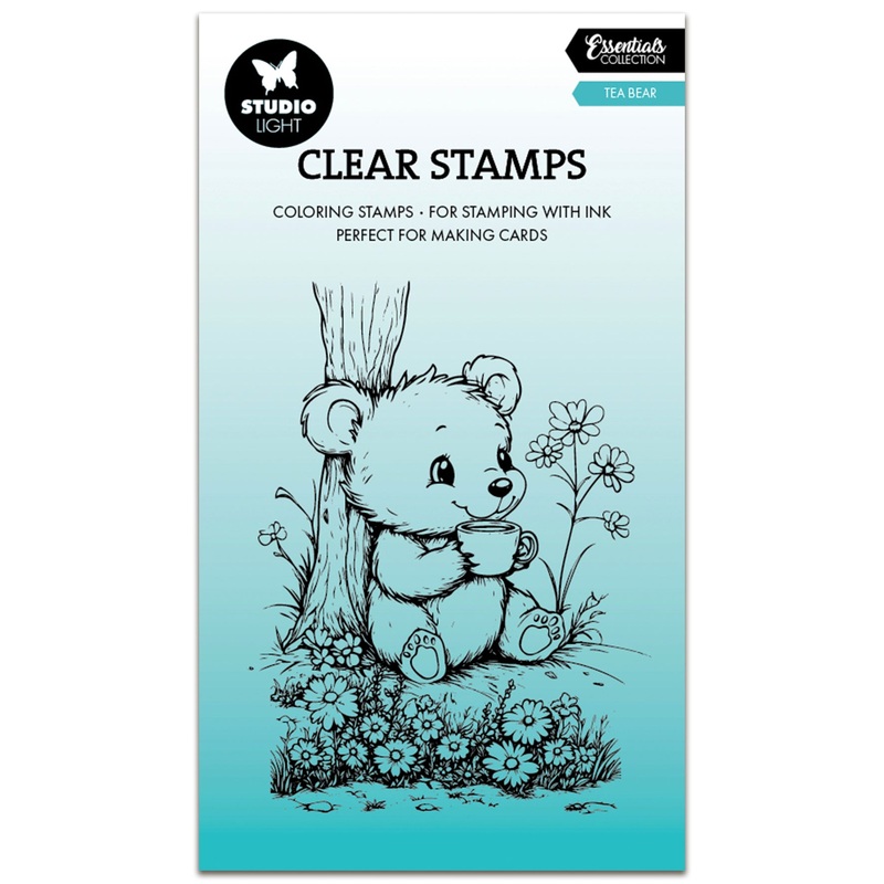Studio Light Essentials Clear Stamp Tea Bear