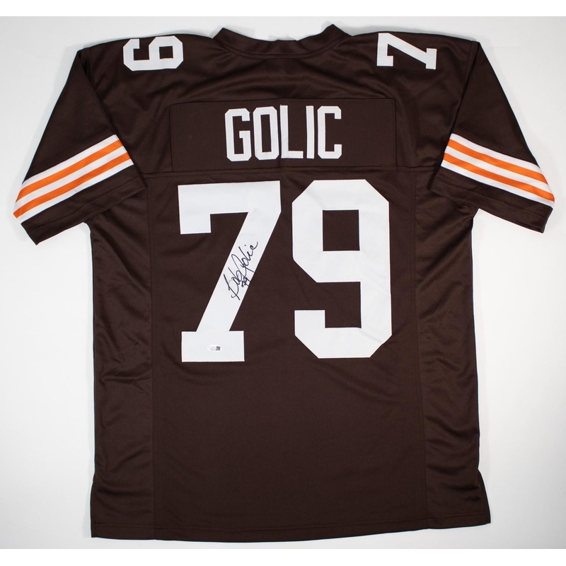 Bob Golic Signed Cleveland Browns Jersey (JSA) 3xPro Bowl Defensive Tackle