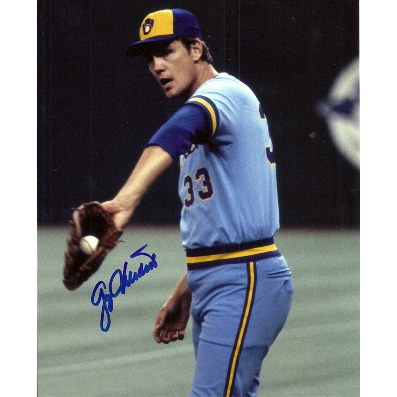Brewers GEORGE DOC MEDICH Signed 8×10 Photo #3 AUTO – 1982 AL CHAMP & WS