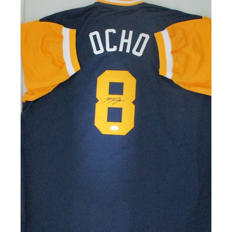 Brewers Outfielder RYAN BRAUN Signed Custom Ocho Nickname Jersey AUTO – JSA