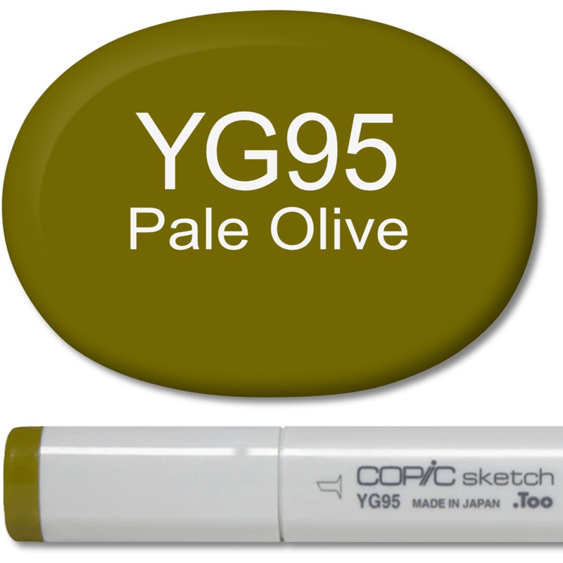 Copic Sketch Marker – YG95 Pale Olive