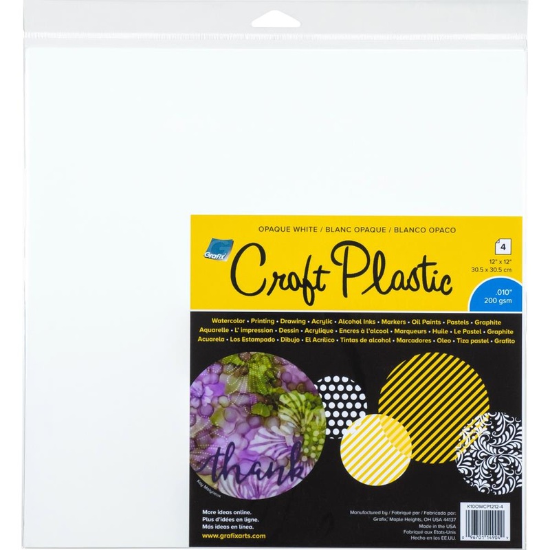 Grafix Craft Plastic Sheets 12X12 4/Pkg