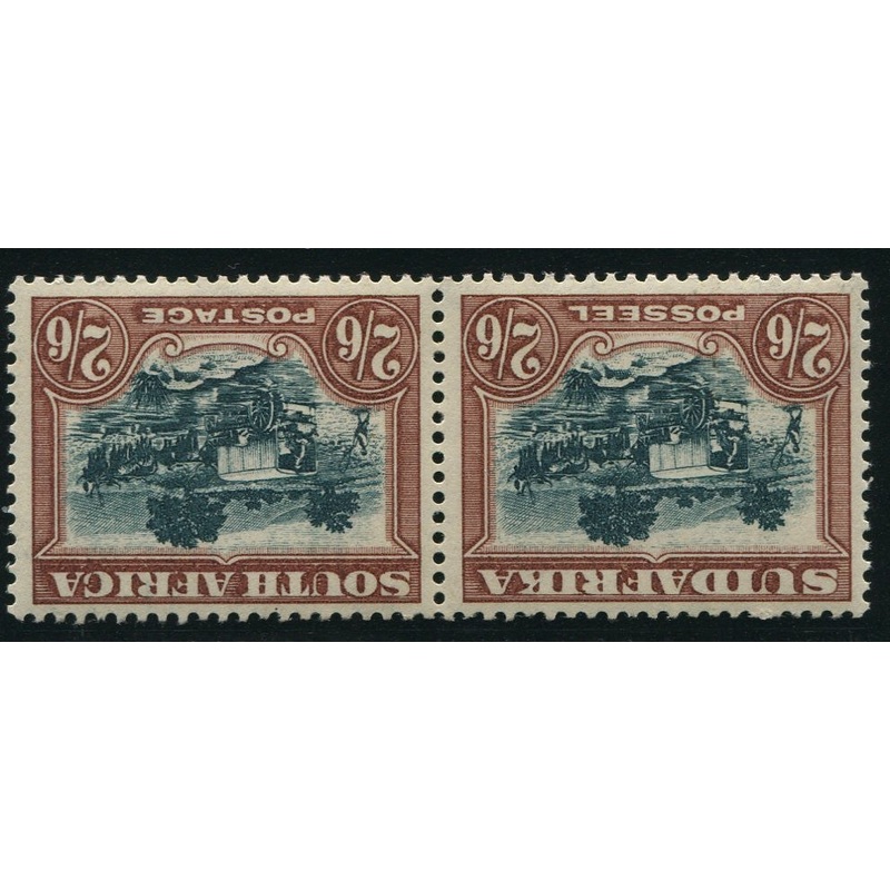 1945 ROTO 2/6d RARE GREENISH-GREY & BROWN INVERTED WATERMARK MNH – SACC 50ca