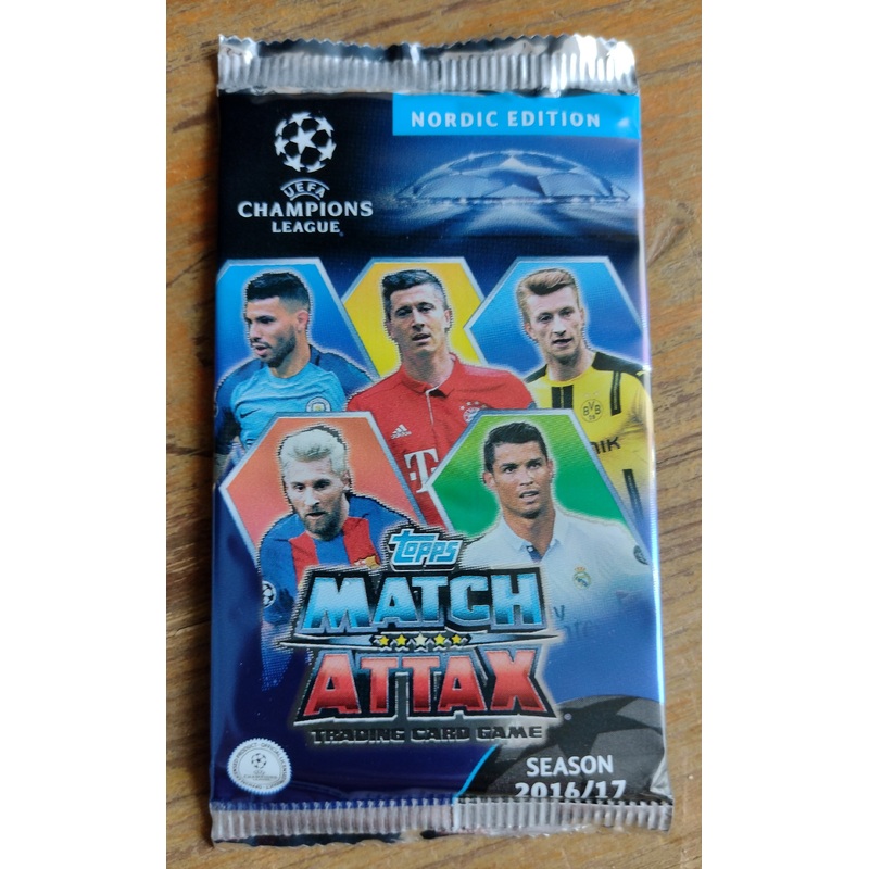 2016-17 Topps Match Attax Trading Cards Nordic Edition (1) Pack