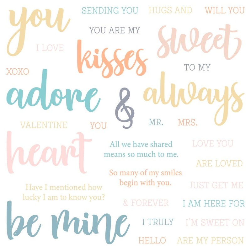 Bitty Buzzwords: Be Mine – 6×6 Stamp Set – Retiring
