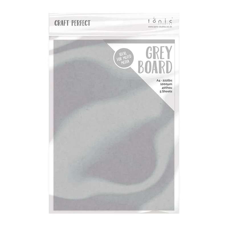Craft Perfect Grey Board – A4 – 1mm thick – 600gsm 5/pkg