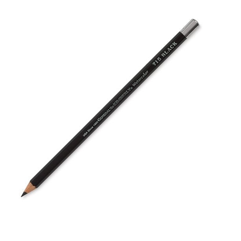 General’s Kimberly Watercolor Pencil, Black