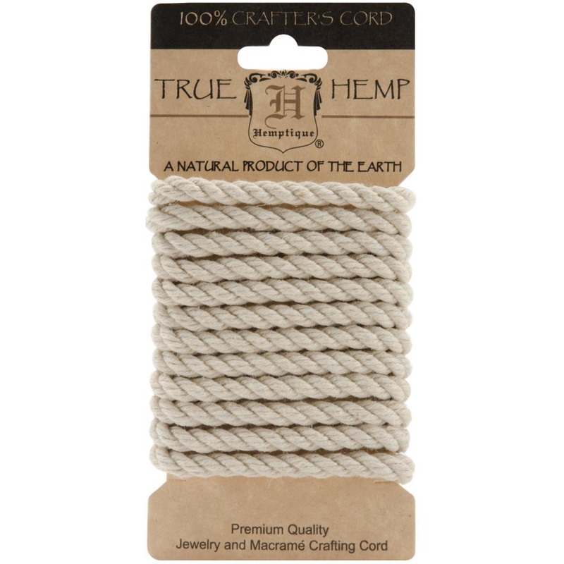 Hemptique Hemp Rope 6mmx6.56′ Natural