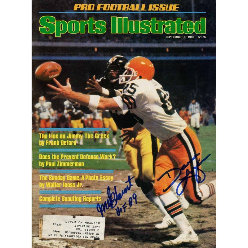 Mel Blount & Dave Logan Signed Magazine Sports Illustrated 9/8/1980 BAS 50696