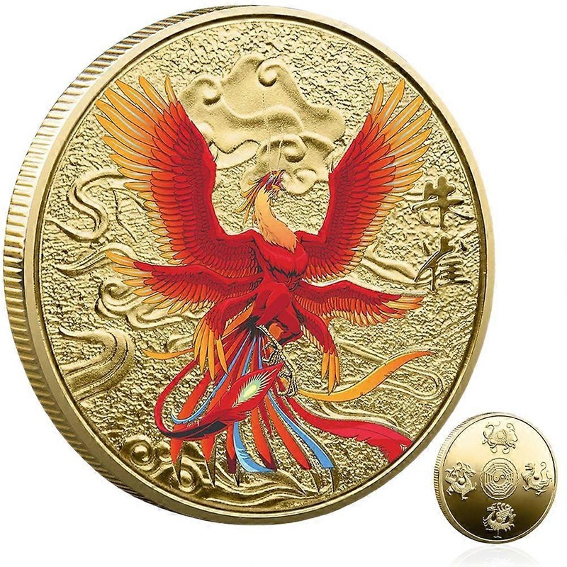 Mythical Rosefinch Souvenir Medal Commemorative Coin Traditional Fortune Coin
