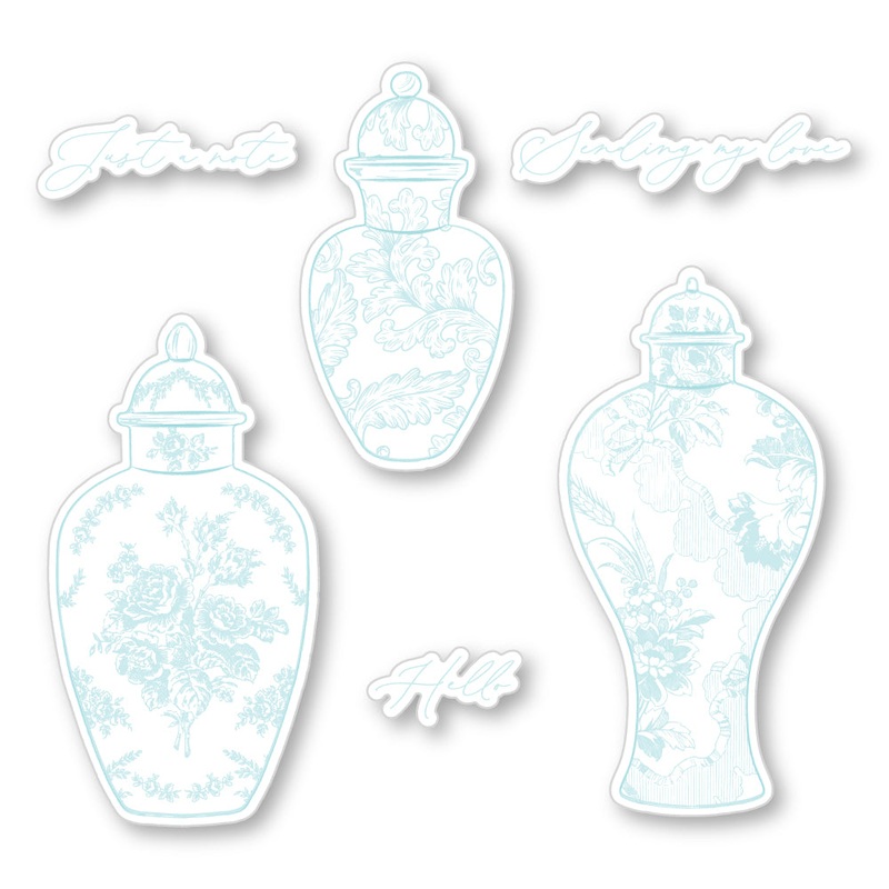 Ornate Ginger Jars – Coordinating Honey Cuts