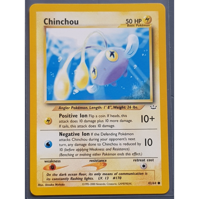 Pokemon Neo Revelation Chinchou #42/64 Trading Card