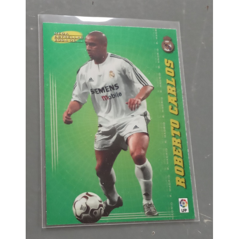 2004-05 Panini Mega Cracks La Liga Roberto Carlos #370 Trading Card