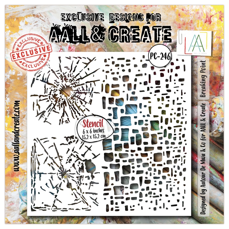 #246 – 6×6 (inch) Stencil – Breaking Point