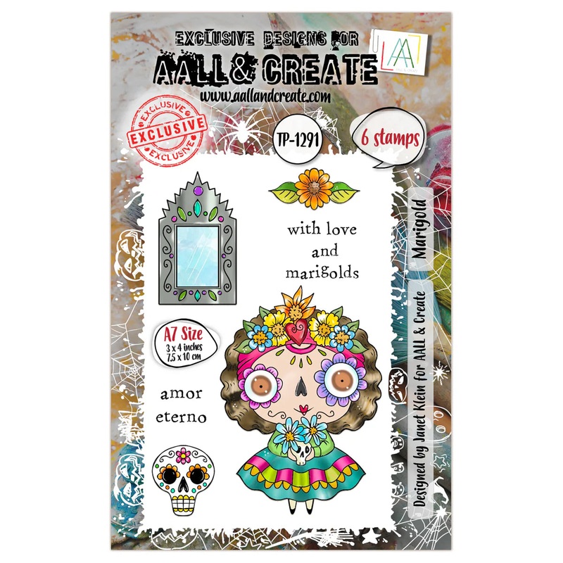AALL and Create – A7 Stamp Set – Marigold