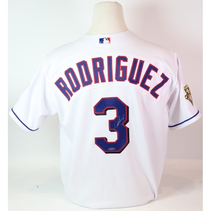 Alex Rodriguez Autographed Rawlings Texas Rangers Jersey w/ AL Patch UDA COA