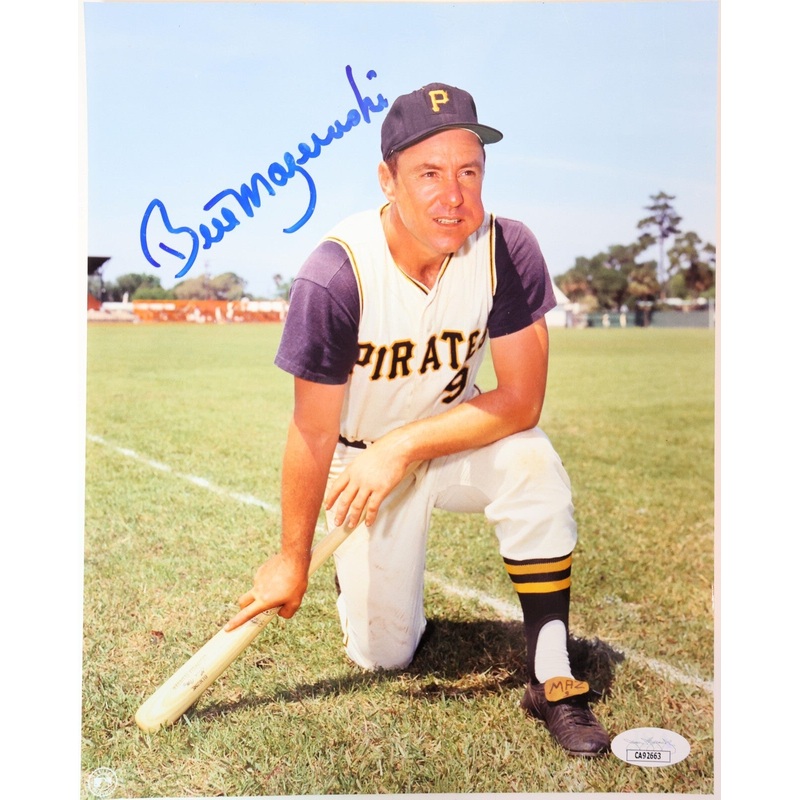 Bill Mazeroski Autographed Pittsburgh Pirates 8×10 Photo JSA COA