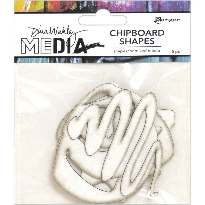 Dina Wakley Media Chipboard Shapes Basics