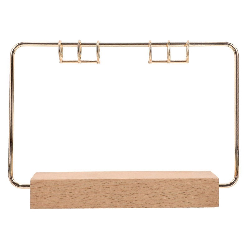 1 Set Tabletop Desk Calendar Bracket Standing Flip Calendar Support Holder Rack for Home