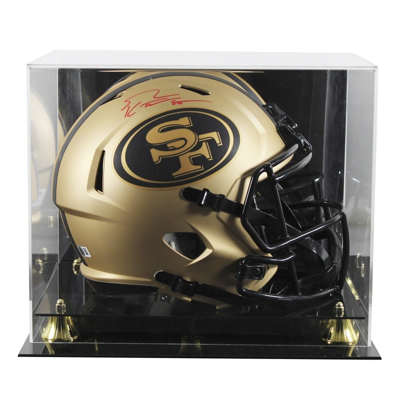 49ers George Kittle Signed Rave Full Size Speed Rep Helmet W/ Case BAS Witnessed