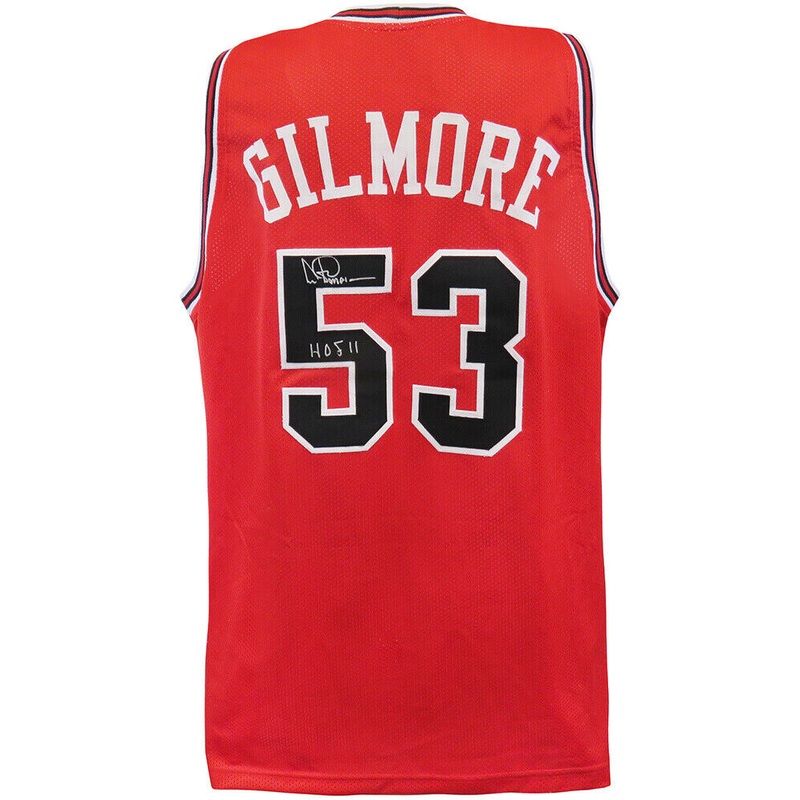 Artis Gilmore Signed Red Custom Basketball Jersey w/HOF’11 (SCHWARTZ SPORTS COA)
