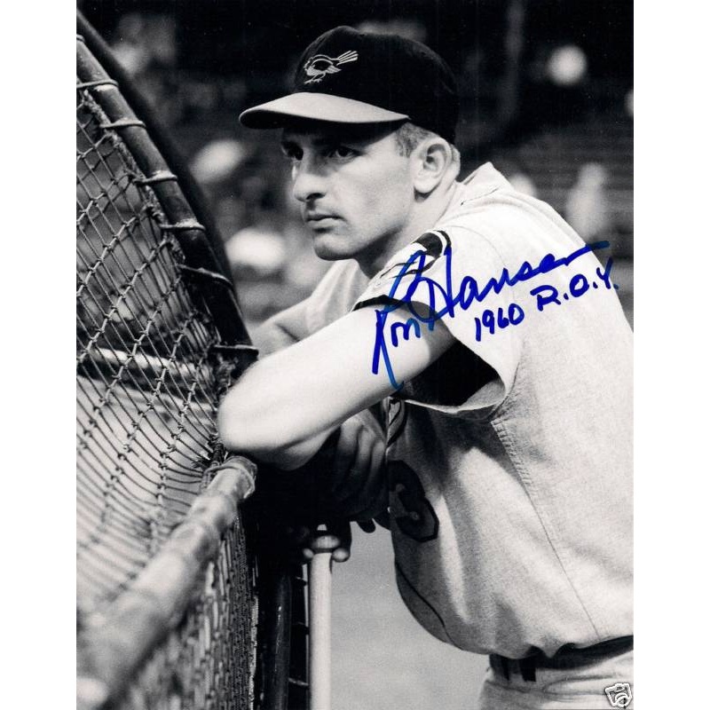 Baltimore Orioles RON HANSEN Signed 8×10 Photo Auto w/ 1960 ROY