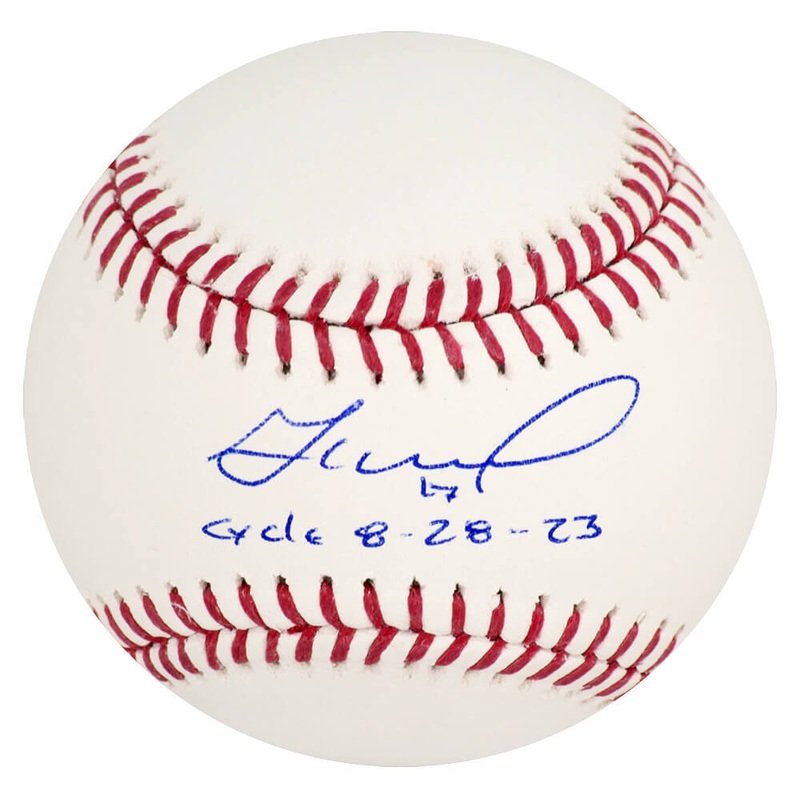 Jose Altuve Signed Rawlings Official MLB Baseball w/Cycle 8-28-23 -(Beckett COA)