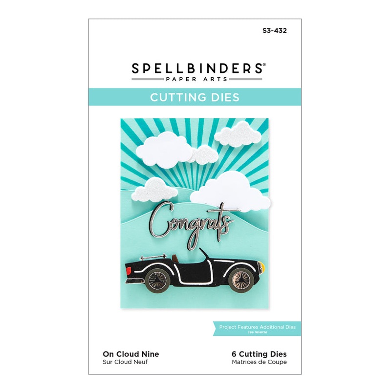 Spellbinders On Cloud Nine Etched Dies from the Open Road Collection