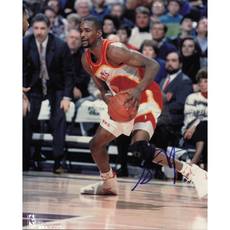 Stacey Augmon Autographed Signed 8×10 Photo Atlanta Hawks SKU #246014