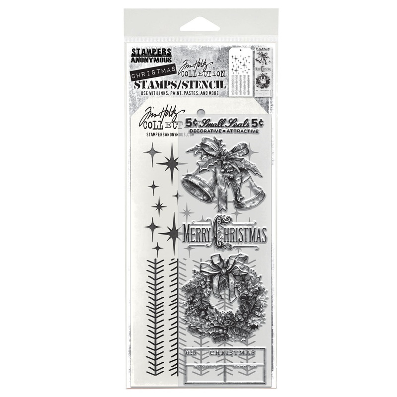 Stampers Anonymous Department Store Tim Holtz Clear Stamp and Stencil