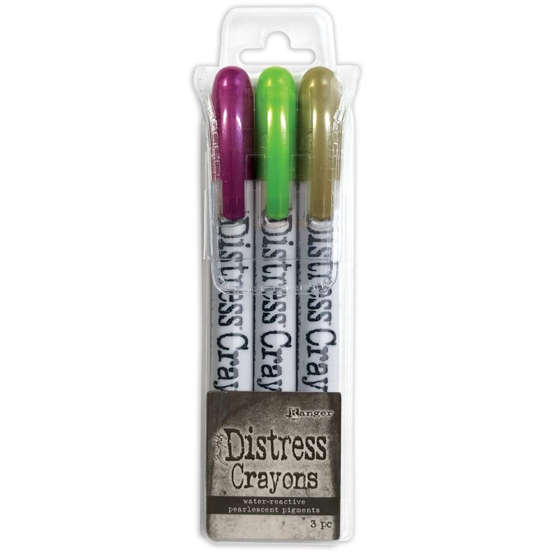 Tim Holtz Distress Crayon Pearl Set Halloween Set# 4