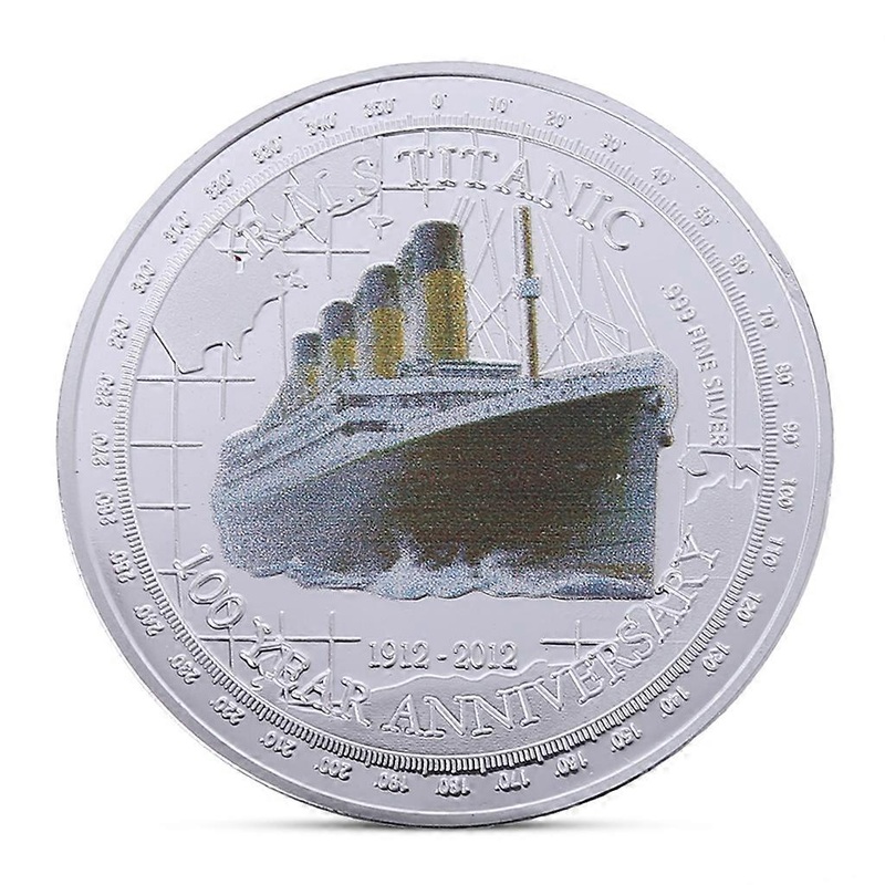 Titanic Coin Token Commemorative Collectable Curio Gifts Titanic Commemorative Coin Collection Gift Souvenir Metal Coins  Gold