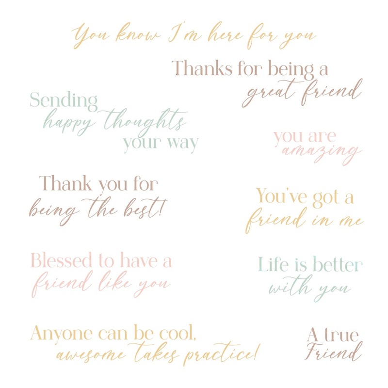 You’ve Got A Friend – 4×6 Clear Stamp Set