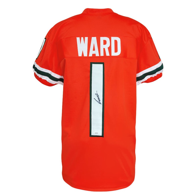 Cam Ward (U of Miami) Signed Orange Custom College Football Jersey – (JSA COA)