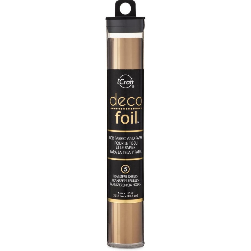 Deco Foil Transfer Sheets 6X12 5/Pkg Bronze