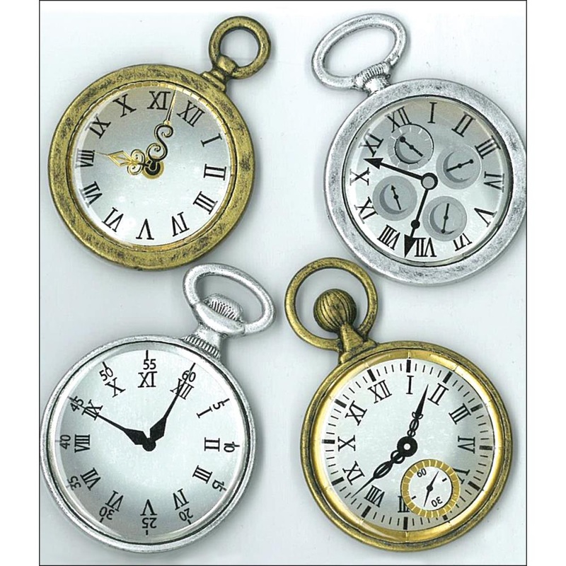 Jolee’s Boutique Dimensional Stickers Vintage Pocket Watches